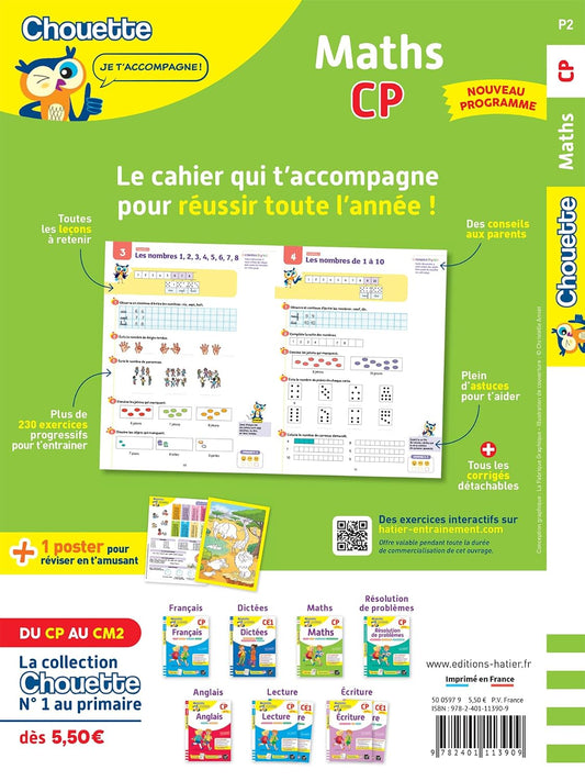 Maths CP - Cahier De Soutien Nouveau Programme: Leçons Et Exercices Corrigés
