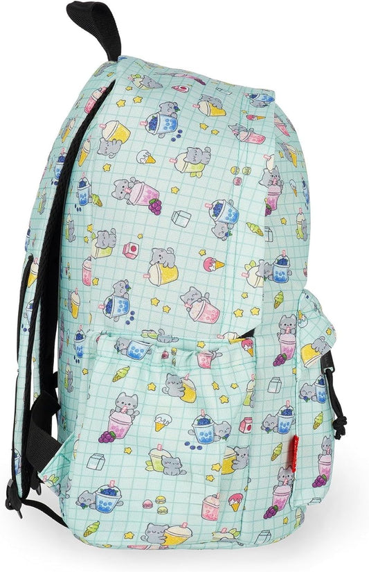 - Zaino per Scuola My Backpack Con Astuccio My Pencil Case, Tema KITTY, Cartella Scuola Foderata, Regolabile, Chiusura a Zip, Scomparto Interno per Laptop E Tablet, Tasca Laterale
