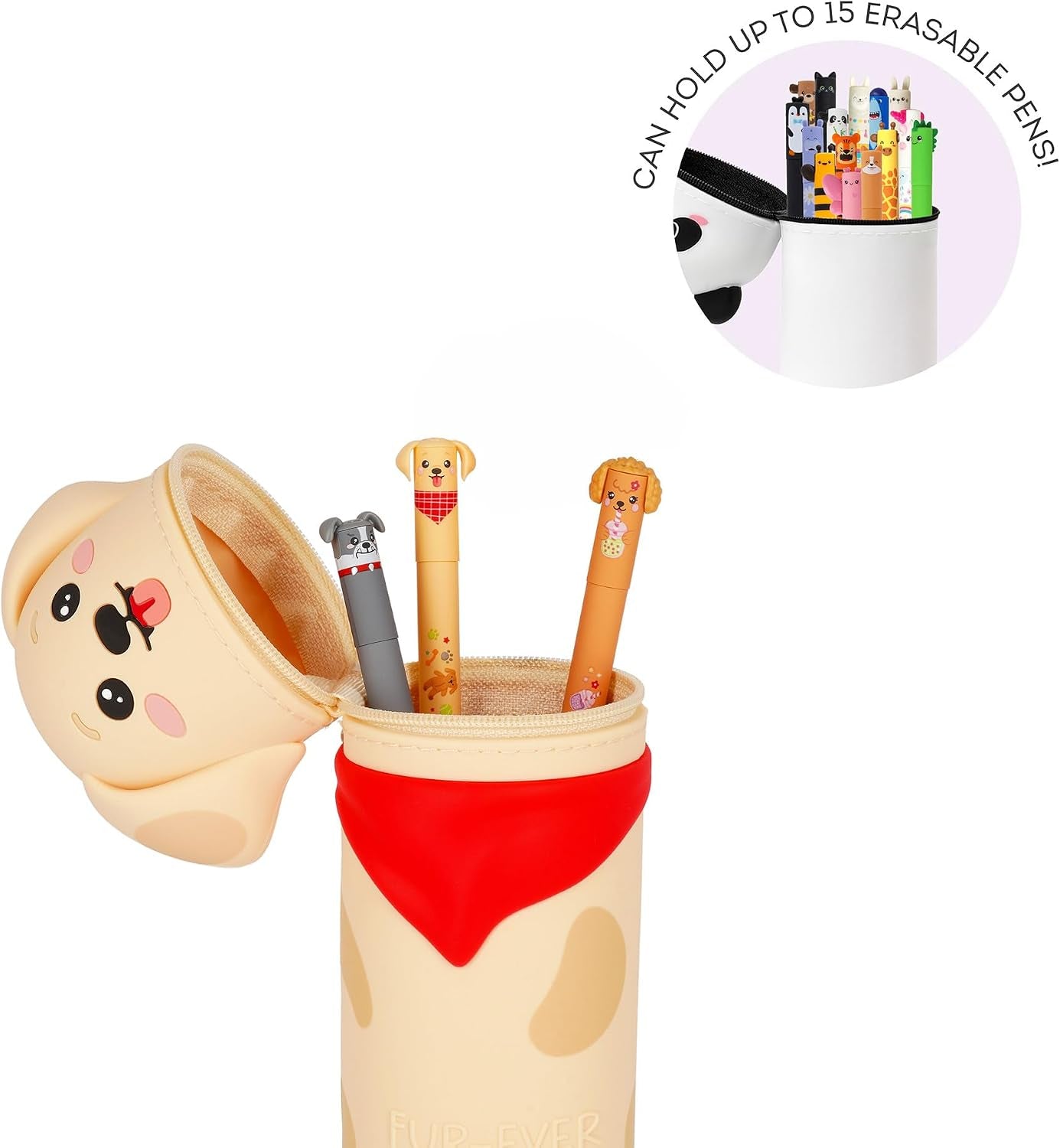- Kawaii Étui École 2 En 1 En Silicone Souple, Golden, Porte-Stylos De Table, Fermeture À Glissière, Stylos Crayons Feutres | Porte-Stylos De Table, Fermeture À Glissière, Stylos Crayons Feutres