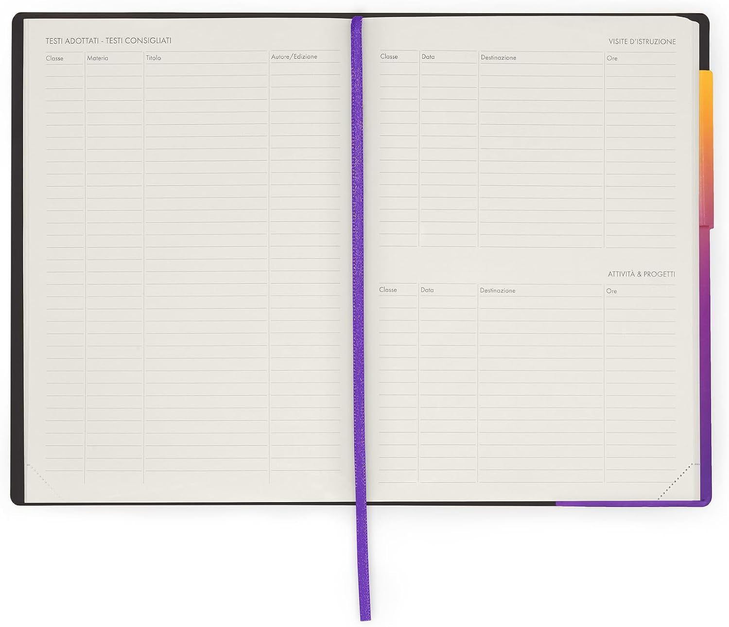 - Agenda Del Docente Large, Sunset Vibes, Agenda Settimanale, 13 Mesi, Da Agosto 2026 Ad Agosto 2027, Pianificazione Didattica, Registro Classe, Orario, Calendario Scolastico, 17 X 24 Cm