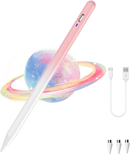 Penna Stilo per Tablet Android, Penna Stilo per Touch Screen Con Punta POM, Penna Mphone per Nintendo Switch/Samsung/Xiaomi/Huawei/Vivo/Lenovo E Altri Smartphone E Tablet Android, Colore Rosa Sfumato