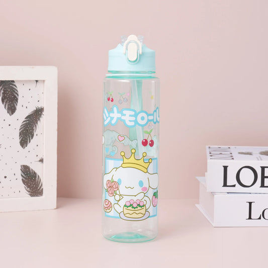 800ML Hello Kitt Straw Cup Large Capacity Straw Cup Adorable Cartoon Water Bottle Sports Outdoor Water Bottle Christmas Gift