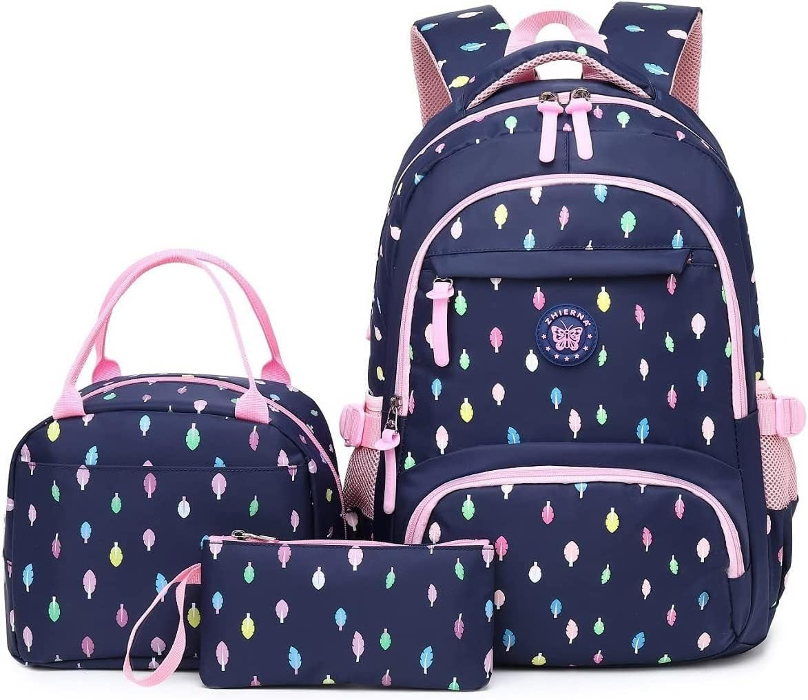 Cartable Fille Primaire Sac À Dos Enfant Primaire Sets De Sac D'École 3 En 1 Sacs À Dos Loisir Cartables Scolaires Pour Adolescent