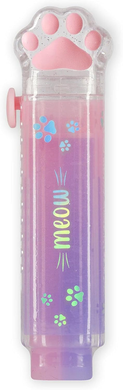 - Caoutchouc Rétractable - Meow, Papeterie Pour Effacer Crayons Et Crayons, Gomme En Forme De Patte De Chat, Idéal Pour L'École De Bureau, Idée Cadeau Mignonne, 2,5 X 9,2 X 1,5 Cm, Thème Kitty