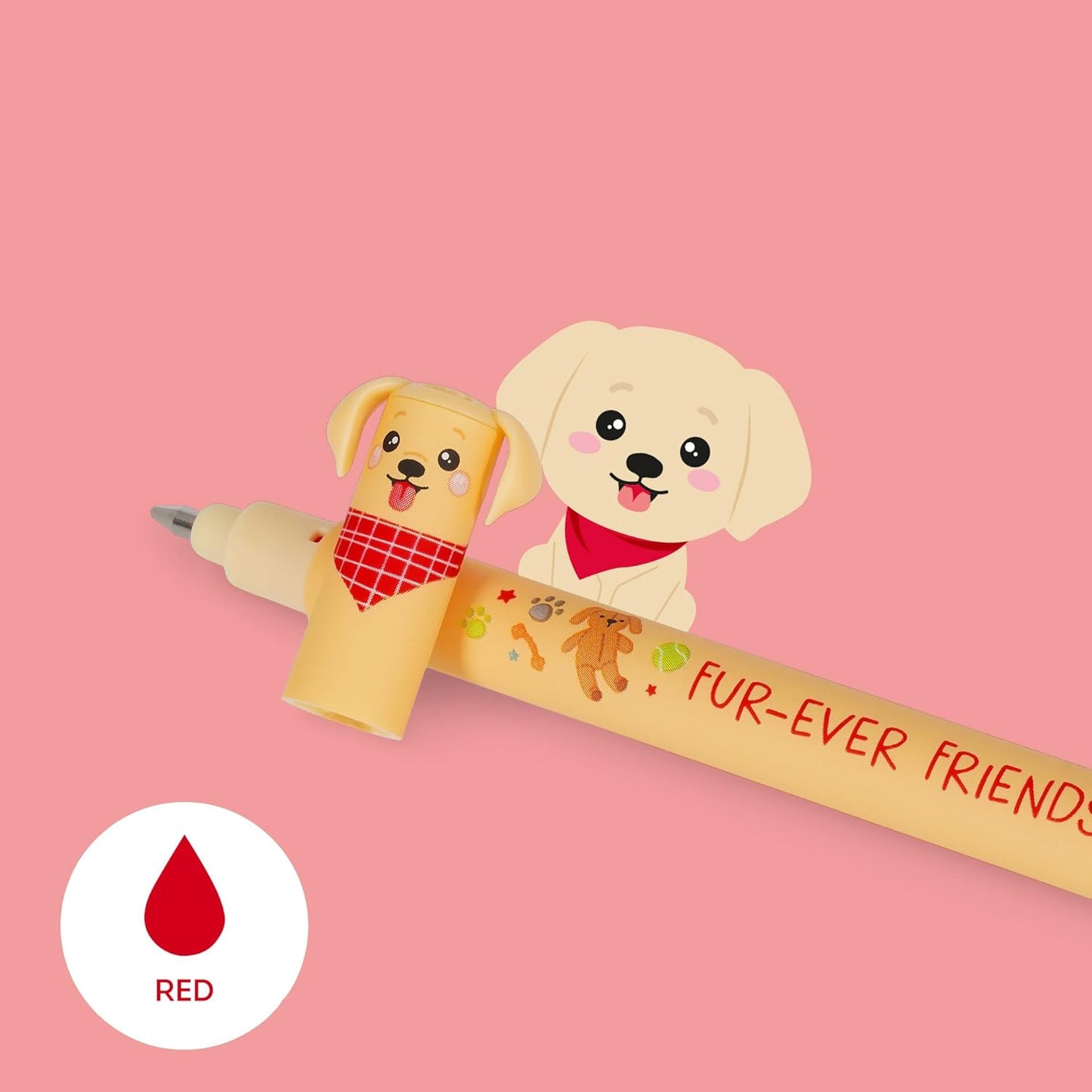 - Lot De 3 Stylos Gel Effaçables Fur-Ever Friends | Stylos Avec Encre Effaçable Thermosensible, Noir, Bleu, Rouge, Efface Sans Consommer La Feuille, Pointe 0,7 Mm