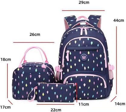 Cartable Fille Primaire Sac À Dos Enfant Primaire Sets De Sac D'École 3 En 1 Sacs À Dos Loisir Cartables Scolaires Pour Adolescent