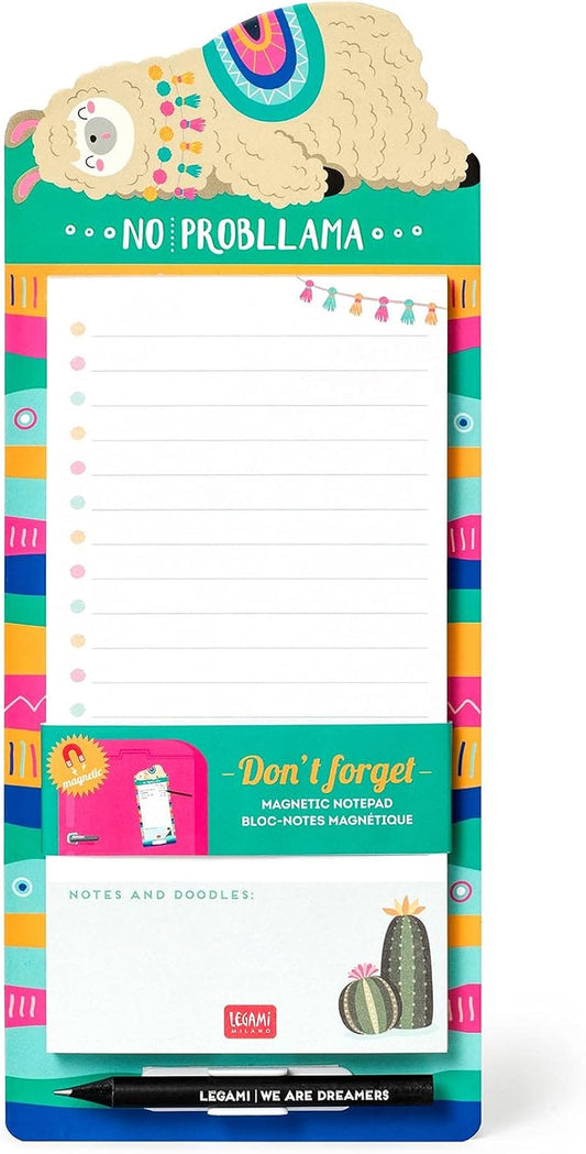 - Bloc-Notes Magnétique, Don'T Forget, 11 X 26 Cm, Papier Certifié FSC®, Papier De 80 G/M², Support En Carton Rigide, Base Magnétique, Thème Flamme, 60 Feuilles Détachables
