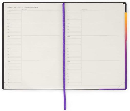 - Agenda Del Docente Large, Sunset Vibes, Agenda Settimanale, 13 Mesi, Da Agosto 2026 Ad Agosto 2027, Pianificazione Didattica, Registro Classe, Orario, Calendario Scolastico, 17 X 24 Cm