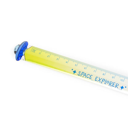 - Righello - Space Explorer, Misura Fino a 15 Cm, per Scuola, Ufficio, Casa, Decorazioni in Rilievo, Tema Space
