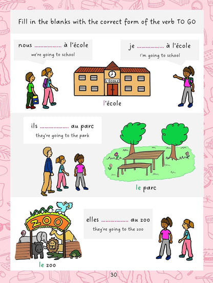 Easy French for Children 2: Activity Book for Beginners with Online Videos - Ages 6+
