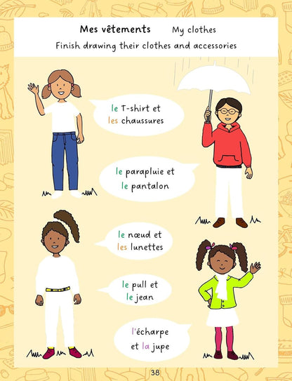 Easy French for Children 2: Activity Book for Beginners with Online Videos - Ages 6+