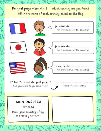 Easy French for Children 2: Activity Book for Beginners with Online Videos - Ages 6+