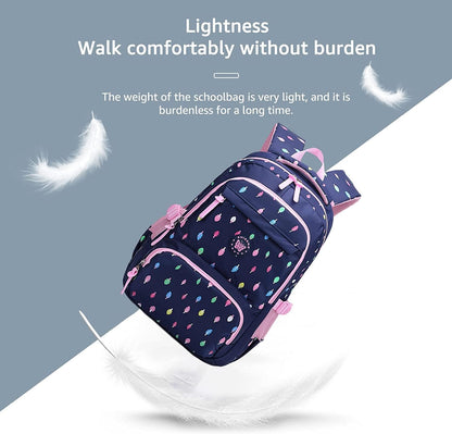 Cartable Fille Primaire Sac À Dos Enfant Primaire Sets De Sac D'École 3 En 1 Sacs À Dos Loisir Cartables Scolaires Pour Adolescent