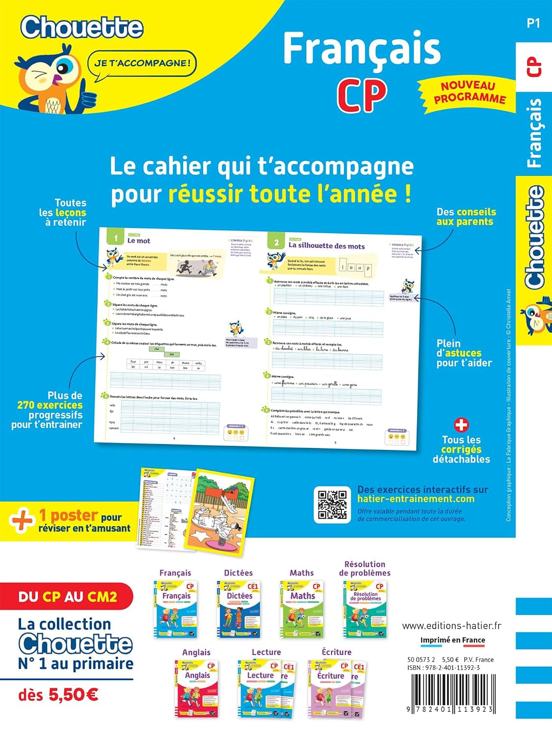 Français CP - Cahier De Soutien Nouveau Programme: Leçons Et Exercices Corrigés