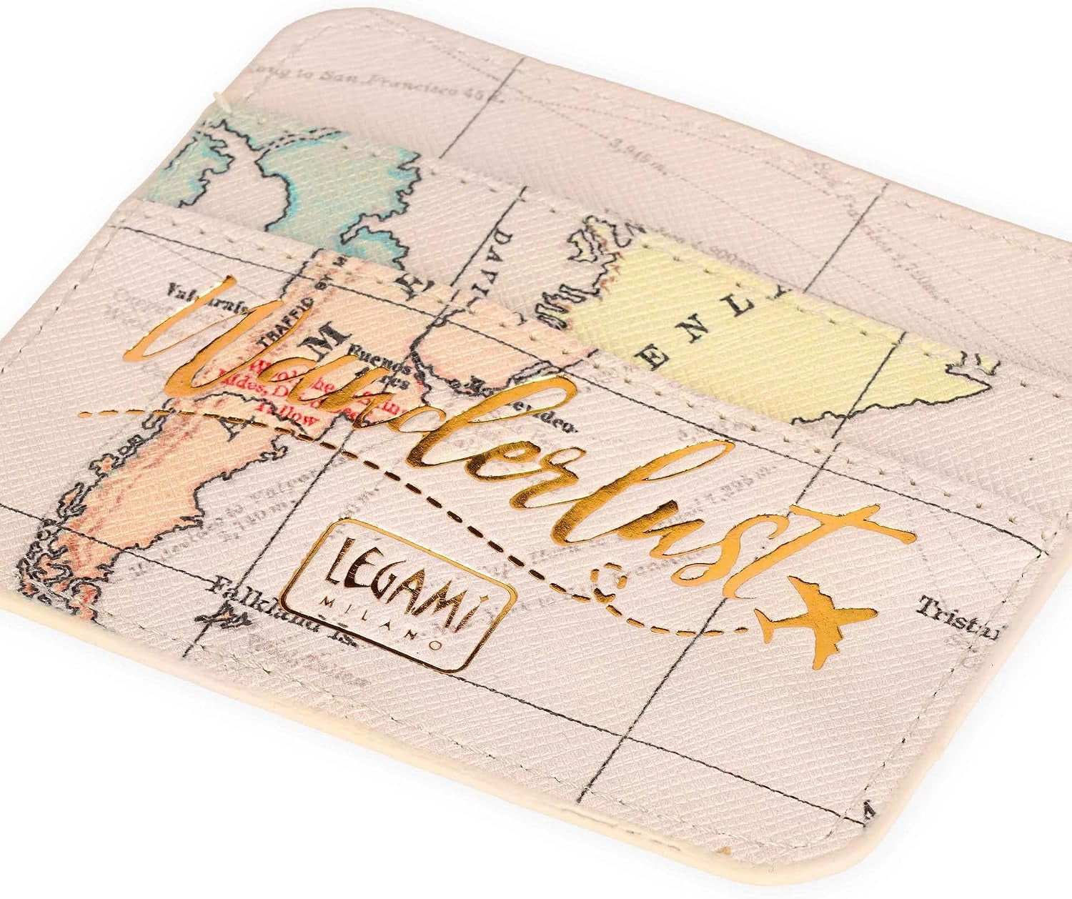 - Porta Badge, Da Collo, 1 Finestra Trasparente, Tasche per Tessere, Cordino Con Moschettone, Chiusura Con Clip Di Sicurezza, Perfetto per Infermieri, 10,4X9 Cm, Tema Travel