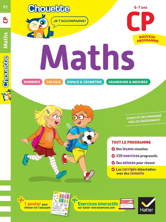 Maths CP - Cahier De Soutien Nouveau Programme: Leçons Et Exercices Corrigés