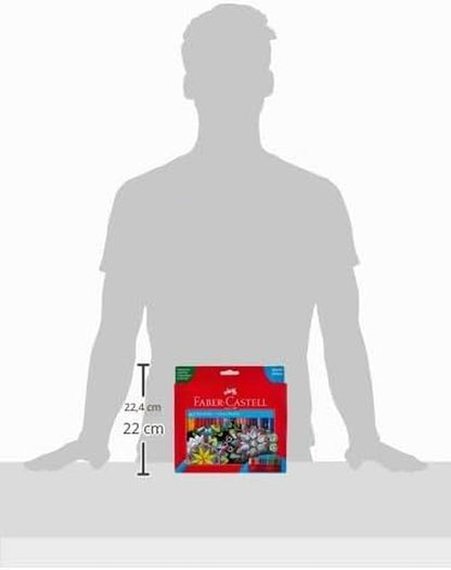 FABER-CASTELL - Coffret De Crayons De Couleur Castle, 60 Crayons