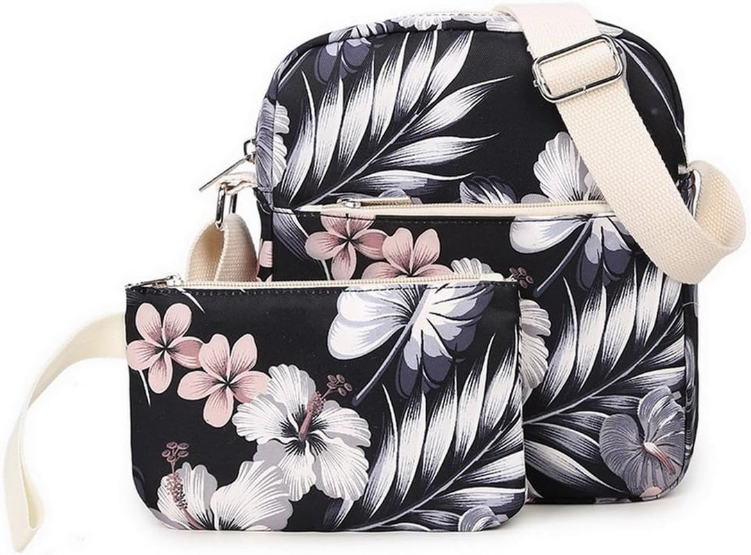 Sac À Dos Décole Fashion Pour Filles, Sac À Dos Casual Pour Ordinateur Portable - Ensemble De 3 Pièces Pour Femmes Floral