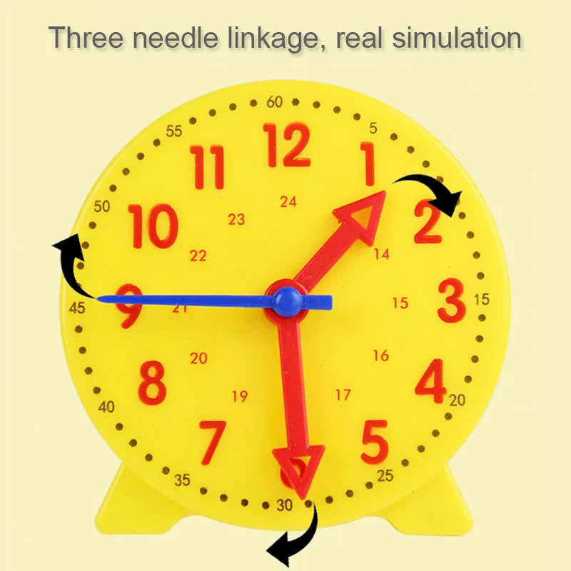 Children Montessori Clock Educational Toys Hour Minute Second Cognition Matching Puzzle Toys Kids Early Preschool Teaching Aid