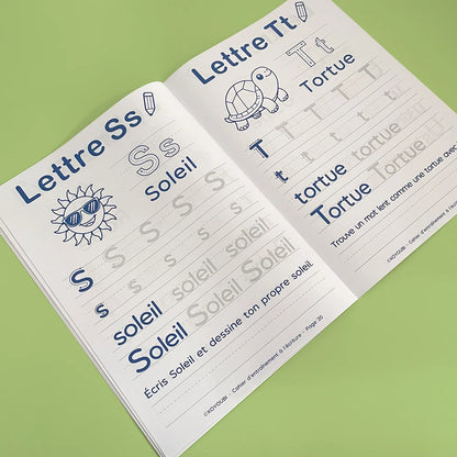 French Letter Tracing Practice Book 