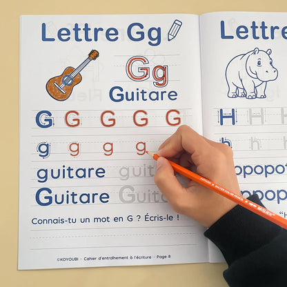 French Letter Tracing Practice Book 