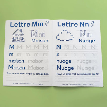 French Letter Tracing Practice Book 