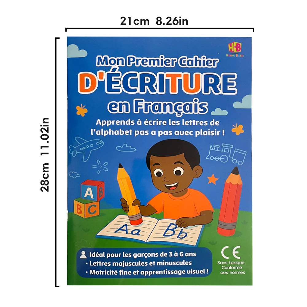 French Letter Tracing Practice Book 