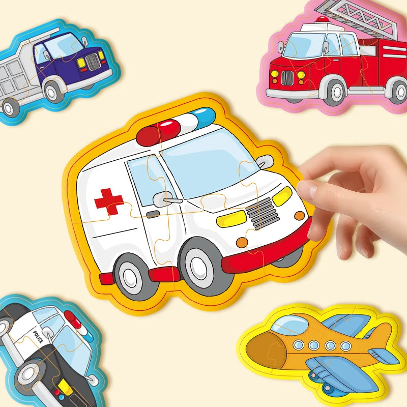 Double-Sided Creative Coloring Jigsaw Puzzle for Children - Engaging Front and Back Design, Ideal Gift for Kids