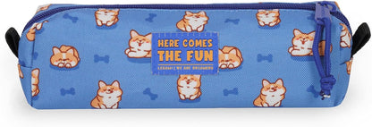 - Astuccio My Pencil Case, Chiusura a Zip, in Plastica Riciclata, Resistente, Capiente, Pratico, Astuccio per Scuola, per Ufficio, 22 X 6 Cm