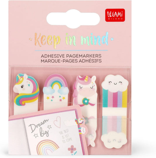 - Marque-Page Keep in Mind, 80 Autocollants (20 X 4), Inscriptibles Et Amovibles, Thème Licorne 7 X 5,5 Cm