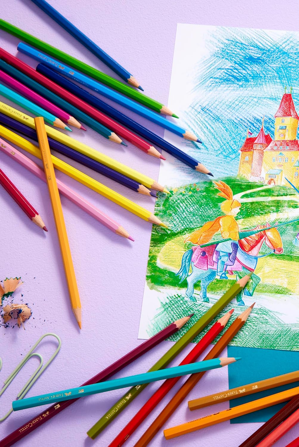 FABER-CASTELL - Coffret De Crayons De Couleur Castle, 60 Crayons
