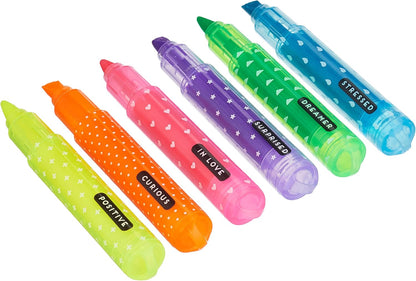 - Set Di 6 Mini Evidenziatori Teddy'S Mood, 6 Pezzi (1 Confezione)