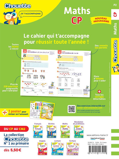 Maths CP - Cahier De Soutien Nouveau Programme: Leçons Et Exercices Corrigés