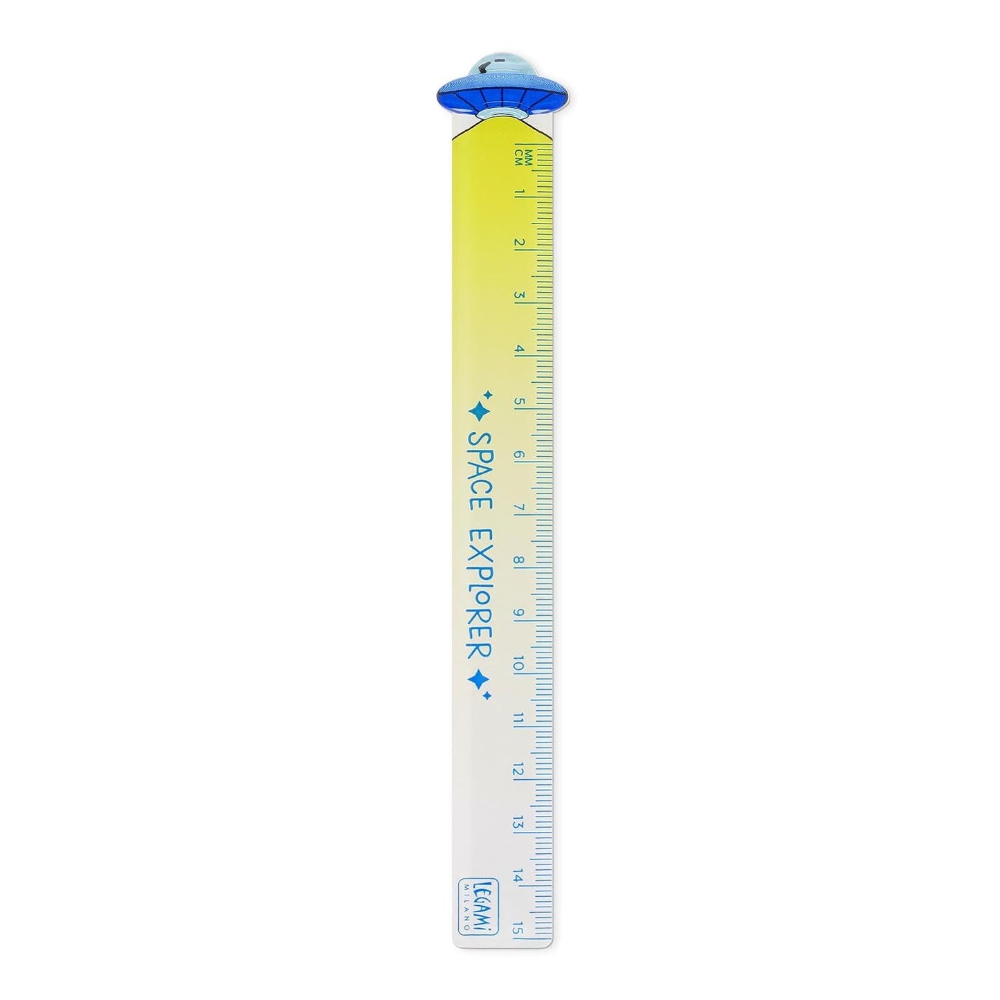 - Righello - Space Explorer, Misura Fino a 15 Cm, per Scuola, Ufficio, Casa, Decorazioni in Rilievo, Tema Space