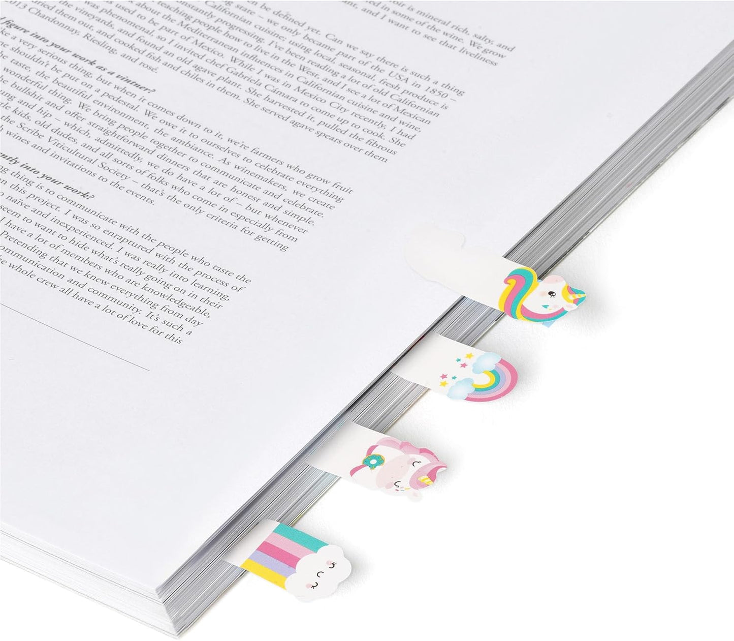 - Marque-Page Keep in Mind, 80 Autocollants (20 X 4), Inscriptibles Et Amovibles, Thème Licorne 7 X 5,5 Cm