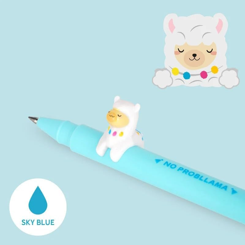 Lovely Friends Lot De 9 Stylos À Encre Gel Avec Animal Décoratif, Amovible Et Combinable, Empêchant Le Stylo De Rouler, Pointe Fine 0,5 Mm, Couleurs Assorties