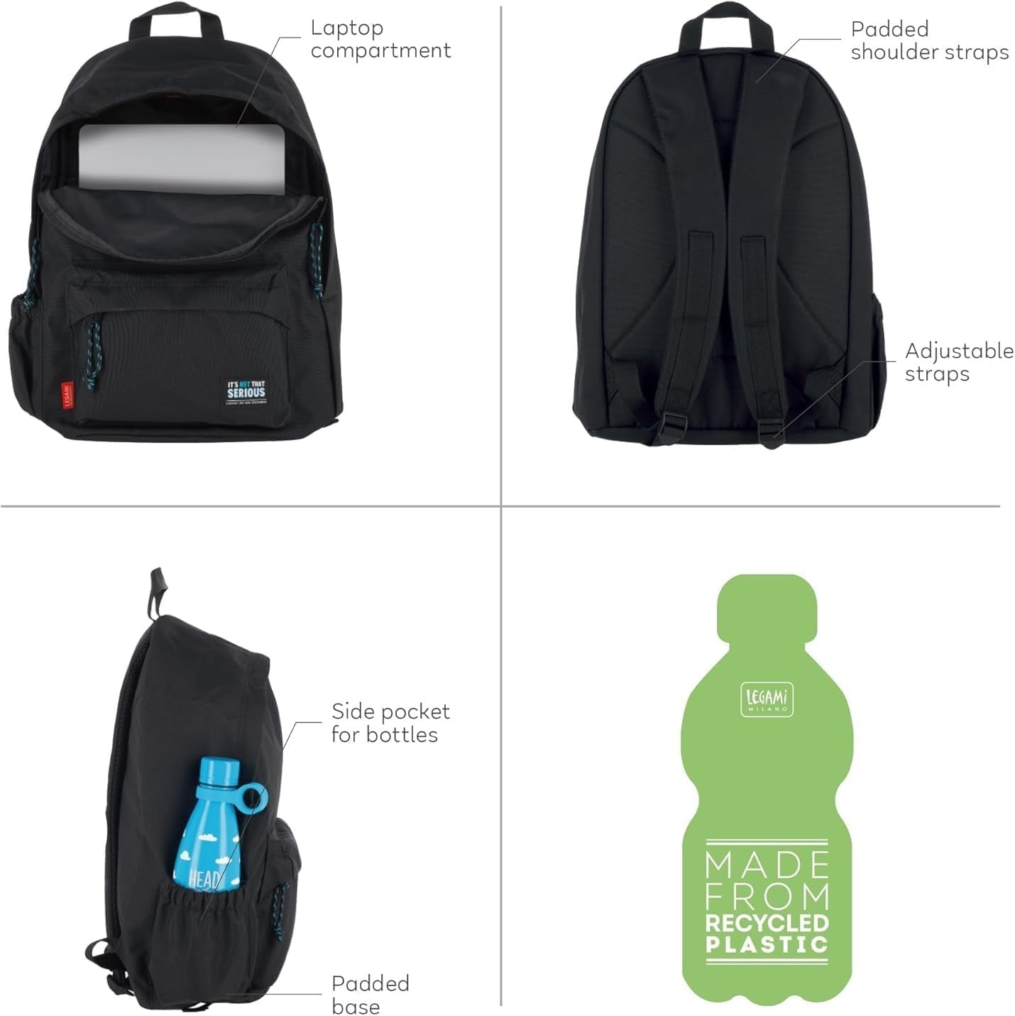- Zaino per Scuola My Backpack Con Astuccio My Pencil Case, Tema KITTY, Cartella Scuola Foderata, Regolabile, Chiusura a Zip, Scomparto Interno per Laptop E Tablet, Tasca Laterale